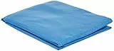 Amazon Basics - Set di asciugamani in microfibra composto da 1 telo bagno e 1 asciugamano da mani, Microfibra, blu, 1 asciugamano da bagno ed 1 asciugamano