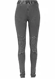 Urban Classics Leggings Da Donna In Jersey Denim, Grigio (Darkgrey), M
