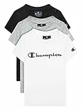 Champion Legacy American Classics - Logo S/S Pack T-shirt, Bimbo 0-24, (Bianco/Nero/Rosso), 3 anni