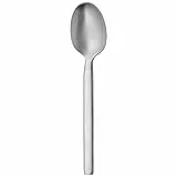 WMF 1178079990 Alteo cucchiaino da caffè Cromargan, in Acciaio Inox 18/10 Opaco Lavabile in lavastoviglie, Acciaio Inossidabile, Argento