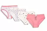 Chicco Set di Slip in cotone, Intimo Bambine e ragazze, Rosa, 6 anni (pacco da 4)