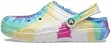 Crocs Zoccoli Classici Foderati Pantofole sfocate, Unisex-Adulto, Pastel Tie Dye, 36-37 EU