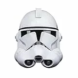 Star Wars Hasbro The Black Series, Casco elettronico Premium Clone Trooper (Fase II), Replica 1:1 per Cosplay e Roleplay, Ispirata L'attacco dei cloni, dai 14 Anni in su , Multi, F3911
