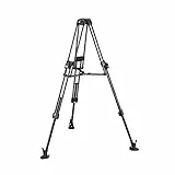 Manfrotto FastTripod, Treppiede Video Professionale 645 Fast a Doppio Tubo in Fibra di Carbonio, Leggero, Cavalletto Macchina Fotografica, Reflex, Mirrorless, Camcorder, Sistemi Video, Vlogger
