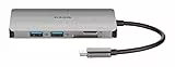 D-Link DUB-M810 Hub USB di Tipo C 8 in 1, con HDMI 4K e 1080 p, 2 Porte USB 3.0 e USB 2.0, Lettore di Schede SD e MicroSD, Porta Rete RJ45 1 Gbps, Un USB C di Ricarica fino a 100 W