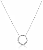 Fossil Donna Collana con Ciondolo JF03018040, Acciaio Inossidabile, Argento