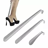 Calza Scarpe, Diealles Shine 3 Packs Calzascarpe Metallo, 16, 30 & 42CM, Calzascarpe Lungo e Corto per Donna Bambini Anziani