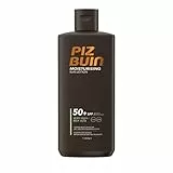 PIZ BUIN - Latte Solare Moisturising, SPF50, Protezione Solare Idratante, Protezione Molto Alta, Resistente al Sudore e all'Acqua, 200ML
