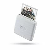Fujifilm instax Link WIDE Ash White | Stampante compatta per smartphone | Stampa a sviluppo istantaneo in grande formato WIDE | App per la personalizzazione delle foto | Dimensioni stampa 99x62 mm