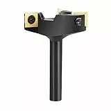 SpeTool Fresa per piani, 12 mm, codolo 60 mm, diametro fresa per fresa superiore, piastre reversibili, 3 flauti CNC fresa per legno con rivestimento ATS