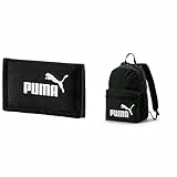 Puma Phase Zaino, Unisex-Adulto, Nero Black), Taglia Unica & Phase Wallet, Portafoglio Unisex Adulto, Nero, Taglia Unica
