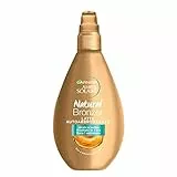 Garnier Ambre Solaire Latte Autoabbronzante Natural Bronzer, Risultato Visibile in 1 Ora, Arricchito con Olio d'Albicocca Nutriente, Formula Vegana, 150 ml