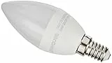 OGADA C37-5W-6P Lampada a LED, 5 W, Luce bianca calda 3000 K, 400 lumen, 220 V - 240 V, E14, Non dimmerabile, Confezione da 6