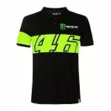 Valentino Rossi Monster Dual, Polo Uomo, Nero, XL