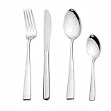 Otto Koning - Leipzig - Set di posate 32 pezzi, in acciaio inox - lucidato a specchio, spessore 3mm. Un set di posate per 8 persone dal design moderno e semplice