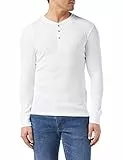 Levi's 300ls Henley 1p-Maglia a Maniche Lunghe Maglietta Uomo, Bianco, L