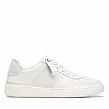 Clarks Courtlite Tie, Scarpe da Ginnastica Uomo, Pelle Bianca, 43 EU