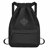 Zaino Sacca Sportiva con coulisse - Uomo & Donna Impermeabile Borsa Zainetto Leggero in Nylon Sacche da palestra per Scuola Piscina Viaggio Sport Yoga Scarpe Spiaggia Adulto Bambino Gamers