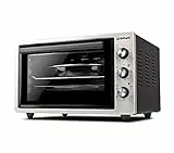 G3 Ferrari G1015300 Forno Elettrico Ventilato, 1400 W, 5 modalità di cottura, Argento Nero, 45 l