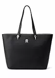 Tommy Hilfiger TH Emblem Tote, Donna, Nero