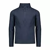 Cmp Felpa In Pile Softech, Bambino, Black Blue, 140, Black Blue
