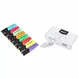 Amazon Basics - Evidenziatori, colori vivaci assortiti, confezione da 8 & - Correttore a nastro, 4,2 mm x 10 m, confezione da 10