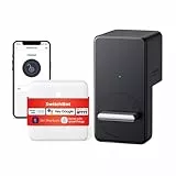 SwitchBot WiFi Smart Lock & Hub Mini Kit, serratura intelligente per porte, serratura intelligente per aprire e chiudere la porta senza chiavi tramite app, Alexa e Google Assistant