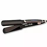 Piastra per Capelli Larga - Ideale per Capelli Lunghi e Folti, con Blocco Temperatura, Display Digitale, Riscaldamento Rapido, MOKEKA Protezione Automatica 60 min e Pulsante di Potenza 'On/Off'