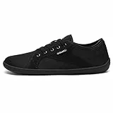 SAGUARO Scarpe Barefoot Uomo Donna Knit Scarpe Minimaliste Traspiranti Casual Scarpette a Piedi Nudi Antiscivolo Calzature da Palestra per Camminata Corsa Trail Running, Nero Petrolio, 43EU