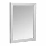 Amazon Basics Specchio da parete rettangolare da 40,6 x 50,8 cm, finitura standard, Nichel