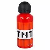 STOR Minecraft | Bottiglia In Alluminio Per Bambini - Borraccia Per Bambini - Bottiglia D'acqua Riutilizzabile - 400 Ml