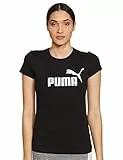 PUMA T-Shirt con Logo Essentials Donna S Black