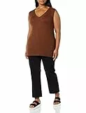 Amazon Essentials Gilet in Maglia Ultra Morbido (in precedenza Daily Ritual) Donna, Cioccolato mélange, M