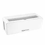 Amazon Basics, Scatola portacavi per nascondere e organizzare i cavi, grande, colore: bianco