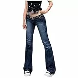 NOAGENJT Pantaloni Donna Comodi Pantaloni da Lavoro Donna Invernali Pantaloni Tuta Donna Invernali Caldi Jeans a Zampa Donna Petite Jeans Elasticizzati Donna Senza Bottone M 20.99
