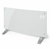 Klarstein Stufa Elettrica Basso Consumo, Stufa Elettrica 2000W, Termoconvettore Elettrico a Parete con Termostato, Termosifone Elettrico Basso Consumo, Calorifero Riscaldamento Elettrico Portatile