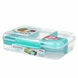 Sistema TO GO Bento Box Crea | Lunch Box con scomparti e snack pot | 1,48 litri | Senza BPA | Menta verde acqua