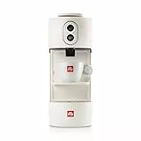 illy Nuova Macchina da Caffè a Cialda ESE 44 mm Filtro Carta 1000 ml, Colore Bianco