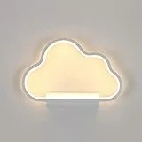 Goeco Applique da Parete Interno, 20W 1800LM Creativo Design Bianco Lampada da Parete Nuvola in Alluminio, Luce Bianco Caldo Applique Corridoio per Camera da Letto, Soggiorno, Scale, 3000K