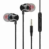 Auricolari con Filo, In-Ear Cuffie con Filo Stereo con Microfono e Controllo del Volume, Cuffie Auricolari Compatibile con Dispositivi da 3,5 mm per iPhone, Galaxy, Sony, Huawei, Xiaomi etc