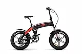 DUCATI Scrambler E-Bike SCR-E GT, Foldable, Ruote Fat 20' x4, Freni Idraulici, Autonomia Fino a 90 km, Full Sospensione, Motore 250W, Batteria Integrata 614W, Du-bi-220003