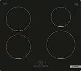 Bosch Elettrodomestici PUE611BB5J Serie 4 - Piano cottura a induzione, Senza profili, Nero, 52.2 x 59.2 x 5.1 cm