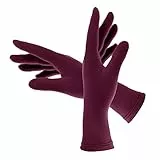 Colours & Beauty Guanti Donna Invernali Made in Italy in micropile colore Viola | Guanti Riscaldanti | Guantini Donna Morbidi | Guanti Antivento | Guanti da Passeggio