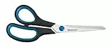 Westcott E-30282 00 Forbici Easy Grip Lefty inossidabili, diritte, asimmetriche, per mancini, 21 cm/8”, blu/nero