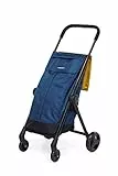 Foppapedretti Go Fast Carrello Portaspesa Pieghevole, Blu (Ocean)