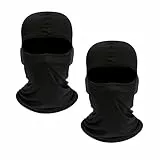 INGJIA 2 Pezzi Passamontagna Sci Balaclava Moto Maschera Morbido e Traspirante Unisex Sottile Tessuto Elastico Traspirante Antivento per Sport Ciclismo ed attività all’Aria Aperta Unisex