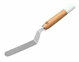 Dr. Oetker Retro Spatola con Manico in Legno, Metallo, Argento/Marrone, 26,5 x 4 x 3 cm