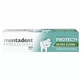 Mentadent Professional Dentifricio Protect+ Ultra Clean, Dentifricio Remineralizza e Rimuove la Placca Interdentale, con Minerali Bio-compatibili e Microgranuli Delicati sullo Smalto, 75 ml