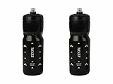 ZEFAL Pack Sense Soft 80 - Set di due Borracce per Bicicletta e MTB - Bottiglia Sportiva Flessibile e Inodore - Borraccia senza BPA - Tappo in Silicone - Nero, 2 x 800ml
