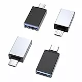 Adattatore da USB C a USB 3.0 [2 Pezzi ] e Adattatore USB Type C [2 Pezzi ] Conversione da Thunderbolt 4/3 a USB 3.1/3.0 Connettori MICRO Maschio a USB Compatible per MacBook PRO/AIR Galaxy Dell